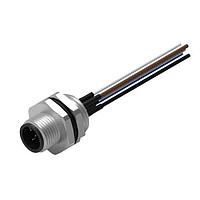 Wurth Elektronik 643352100605 Plugs WRCIRC M12  Screw  Coding A  Panel + Wires Panel + Wires Metal with Rear Panel Nut PG9  Male connector, polarity 5