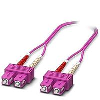 PHOENIX CONTACT 1115425 Fiber Optic Cable Assemblies Multi-mode OM4 duplex jumper  SC-SC  UPC polishing  length 0.5 m