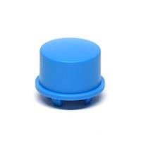 APEM 1US00 Cap Round Button Blue Tnsp. White