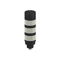 Banner Engineering TL503AKQ Tower Lights TL50 Pro Tower Light with IO-Link Audible, Standard Black Housing: 3 Lighted Segments; Voltage: 18-30 V dc; Environmental Rating: IP50; Colors: Multicolor; 4-pin M12 Integral QD
