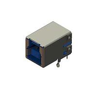 EDAC 690P209-62C-022 USB Type B Connectors USB 30 Type-B   30 " Au plating right angle insulator blue