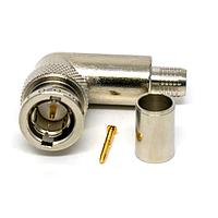 Trompeter / Cinch Connectivity Solutions UPLR220-020 RF Connectors / Coaxial Connectors BNC Plug 75 Ohm Full CRMP R/A