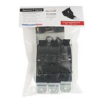 HellermannTyton 151-03041 Cable Mounting & Accessories Ratchet P-Clamp, 0.76 - 1.42" Bundle Dia, 180 Short, 0.26" Hole Dia, PA66HIRHSUV/ST/ZN, Black, 20/bag