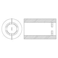 BIVAR FRS3.0-05LG Self Retaining Firm Retaining Spacer, 0.197 in. Length, 0.217 OD, 0.142 ID, M3 Screw Size, Natural