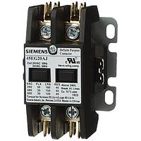 SIEMENS 45EG20AJ Electromechanical Contactors Contactor, 45DP,30A,2P,Open,24V