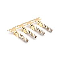 Amphenol SINE Systems SS24M2G30 Contacts Socket Contact, Stamped, Size 16, Gold 30u" over Nickel, Wire Range .14-.25mm , 26-24 AWG, with 3 Tangs. 3,000 pcs. Reel