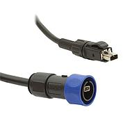 Bulgin PXPSPE4030/1M/26 SPE Cables SPE 4000 to IP20 1m Cable (26 AWG)
