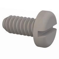 Essentra Components 010440P025 Slotted Pan Slotted Screw, #4-40 Thread, 1/4 Lg