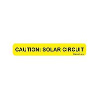 Panduit PPS0106CLSC-L Caution: Solar Circuit Solar Label, 1.00" H x 6.00" W, Caution