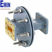 Fairview FMWAD5019 WR-137 Waveguide Bulkhead Adapter Using CPR-137G Flange and Operating from 5.85 GHz to 8.2 GHz