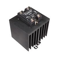 Sensata Technologies - Crydom HS122DR-D2450 SSR Relay/Heatsink Assembly 45A/240V DC Input ZC SSR Mounted Heatsink