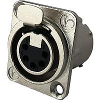 Io Audio Technologies IO-XLR5-F-JLX Connectors 5-Pin XLR, Female, Nickel Housing, Solder Cup, Silver Contact, RF Protection