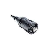 Amphenol LTW ROP-5SAMMM-TLM7B04 Cat 5e RJ, ODVA, Plastic, 1.5A, Cat 5e, Straight, 3 Points Lock, Overmolded, Length 4000mm, IP67 Mated