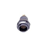 NorComp 820B007-203R001 Connectors IP50 Female Push-Pull Panel Mount 7 Position Straight Solder Cup
