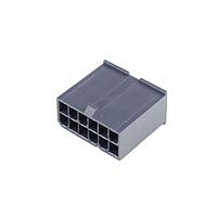 Molex 46993-1211 Plug Housing MiniFitJr Plg FH DR V2 12 Ckt Black