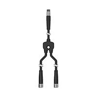 Banner Engineering CSB-M831M831 Splitter Cables Splitter M8M to M8F and M8F connectors; 3-pin, Non-Shielded, IP68, AWG 24; Black PUR cord, Straight Connectors; Trunk: 0.2 m; Branches: 0.2 m