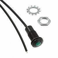 VCC FLXR1GTP12 Flexible Light Pipes RUGGED FLX LIGHTPIPE BLK FINISH 12" GRN