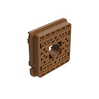 Amphenol SINE Systems AWB-48SD Accessories Wedgelock for 48 Position Plug, Keyed D, Brown