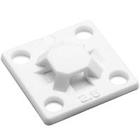 HellermannTyton MB2.510C2 Cable Tie Mounting Bases MB2.5 MOUNTING BASE WHTT-T18