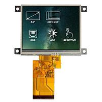 Riverdi SM-3.5A320240TFWR00 TFT LCD Displays 3.5", RGB, frame, RTP, airbond