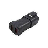 DEUTSCH - TE Connectivity DT04-4P-E005 4-Way 4P DT RECP ASM BLACK, END CAP