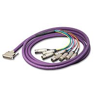 Switchcraft DB25M10XLRM Breakout Cable DB25 to 8-XLR MALE 10ft