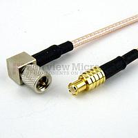 Fairview FMC0714315LF MCX Plug to RA 10-32 Male Cable RG-316 Coax and RoHS
