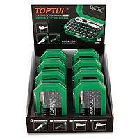 TOPTUL GACW3501S 8 SETS 1/4 inch Hex Drive Screwdriver Bit Set W/Display Box