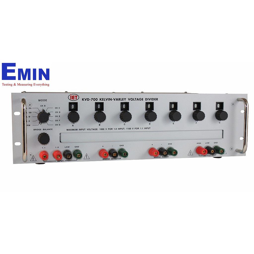 Precision voltage divider used in electrical measurement and calibration setups