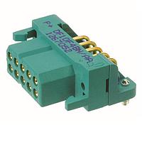 Amphenol Positronic DF10M0W1/AA Connectors DragonFly Gold Plating 10 Pos 20 AWG Copper Alloy Male Straight Angle 2R ROHS