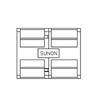 Sunon PF60761BX-000U-A99 Axial Axial Fan, 60x60x76mm, 12VDC, 73.2CFM, 3.96"H2O, Auto Restart, High Airflow