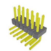 Samtec HTSW-106-08-G-D-RA Pin Header High Temperature PCB Header Strips