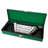 TOPTUL GBAD0802 8PCS Reversible Ratchet Combination Wrench Set