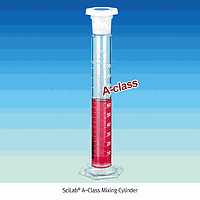 SciLab SL.Cyl2005 Cylinder, Mixing, A-Class, w/PE Stopper, 100 / 1.0㎖ , accu.±0.5㎖ , 24/29