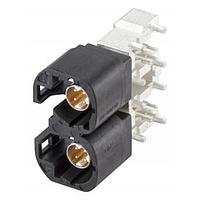 Rosenberger D4S21J-40MA5-A PCB Connectors Right Angle Plug PCB w/Housing T&R Black