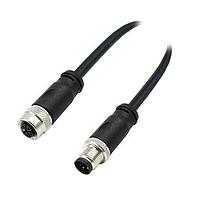 Mueller CL4AC07M005 Sensor Cables / Actuator Cables L-Coded M12 4-Position Male Straight to Female Straight 16 AWG 5M