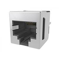 Amphenol Commercial Products RJE741888120A Modular Connectors / Ethernet Connectors Single port Modular Jack - Vertical, Input Output Connectors  8P8C, With Shield, no EMI tab