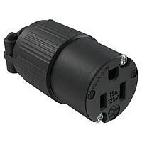 Qualtek Electronics Q-712 Receptacles 15A/125VAC WIRNG DEV NEMA 5-15R BLK