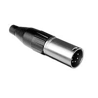 Amphenol Audio AC5M BULK Cable Connectors 5 Pole XLR Male Cable Connector Machined Contacts Nickel Finish
