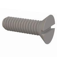 Essentra Components 020832A056 Slotted Countersunk 82 Slotted CSK Screw, #8-32 Thread, 9/16 Lg