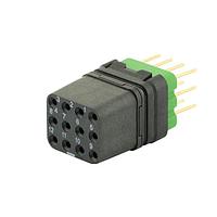 Eaton Souriau-Sunbank 8MQ2M1220UCS046 Modular Connectors - Push Pull MQuick module, unsealed, with female straight PCB contacts, delivered with cap