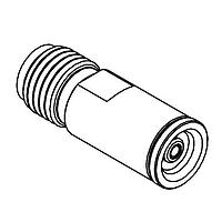 Radiall R191389400 RF Adapters - Between Series SMA FEMALE-MMBX FEMALE STRAIGHT ADAPTER