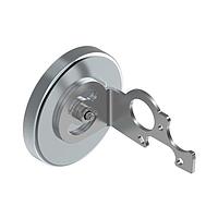 Banner Engineering SMBIVURAR-M Sensor Hardware Bracket: OPTIONAL for iVu Sensor TG; Right-mount Right-angle Bracket; Stainless Steel includes Hardware; Magnet Base; 1/4-20 Mounting Hardware