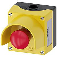 SIEMENS 3SU18510NB002AC2 Push Turn ENC METAL, EMERG STOP TWIST-RELEASE,2NC