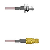Amphenol Custom Cable Q-0102T0001006i RF Cable Assemblies BNC-SJB/SMA-SJ G178 6I