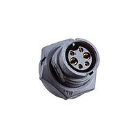 Amphenol LTW ABD-05PMFS-LC7001 Connectors Ceres, Standard Size, Plastic, 5A, 05 pins, Male Connector, Female Contact, Circular, 2 Points Lock, Solder, Receptacle, IP67