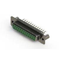 EDAC 628-M25-621-GN3 D-Sub Connectors - Standard Density Vertical Machined D-Sub Connector