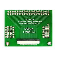 Newhaven Display NHD-FFC36 Adapter Boards 36 pin FFC-thru hole adptr