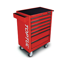 TOPTUL TCAA0702 TOPTUL TCAA0702 - 7-Drawer Mobile Tool Trolley - GENERAL SERIES - RED