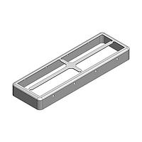 Masach Tech MS643-10F EMI/RFI Shield Frame, Two-Piece 64.3 x 20.3 x 6.7mm Two-piece Drawn-Seamless RF Shield/EMI Shield FRAME (CRS)